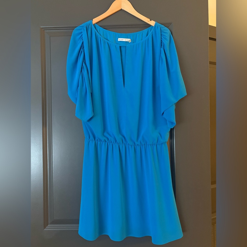 Alice + Olivia Vibrant Blue Mini Dress